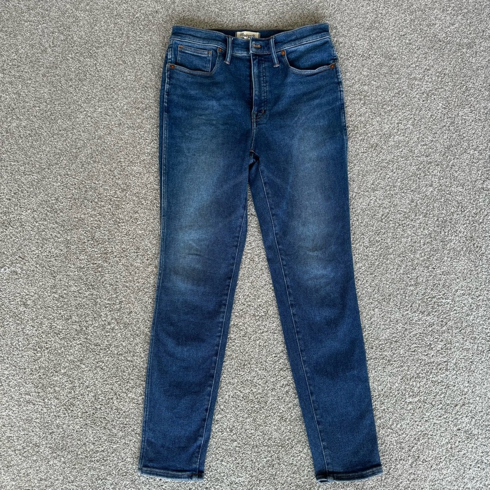 Madewell Women's Skinny Jeans - Dark Blue